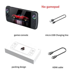 HD M27 Game Console Portable Pocket Retro Handheld Video Game Console 7.0" IPS Screen 1024*600 Display RGB light Support Emelec