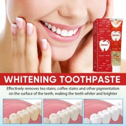 ZaiDoc 3Pcs Toothpaste Set : Probiotic + Coconut Whitening + Clear Gel with Christmas Hearts Nano Hydroxyapatite Natural Oral Care 120g Each