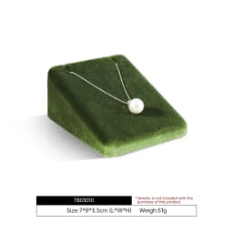 Yinbeini Velvet Pendant Necklace Display Stand Earring Stud Jewelry Display Prop Holder for Retail Showcase TB030