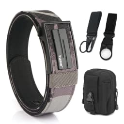VATLTY Thick Tactical Belt for Men Metal Automatic Buckle Military Pistol Belt Tight Nylon Work Tool Belt Casual Waistband Male