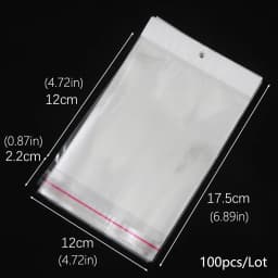 OPP self sealing transparent plastic bag, cellophane, self-adhesive packaging, jewelry, candy, cookies, gift packaging bag