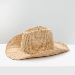 Handmade Raffia Straw Sun Hat for Women Wide Brim Crochet Cowboy Hat with Adjustable Velcro and Memory Wire Summer Beach Hat