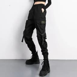 Black Work Pants for Women in Spring and Autumn 2024 New Ins Trendy and Versatile Slimming Elastic Ankle-Length Sports Pants