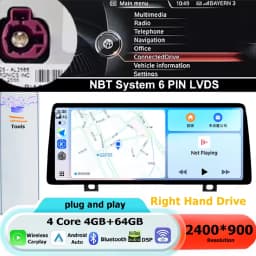 Android 16 RHD For BMW 3/4 series F30 F31 F32 F33 F34 F36 2013-2019 Android Auto Carplay Car Multimedia Car Radio WIFI DSP GPS