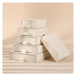 24pcs Jewelry Packaging Boxes Cardboard Drawer Jewelry Gift Display Box Bulk 8x8x2.5cm Rings Earrings Necklaces Thick Paper Box