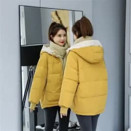 New Winter Women's Cold Coat Parkas Super Hot Hooded Padded Jacket Cropped Jacket Plus Size Jacket Loose Korean Fashion