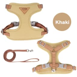 Cat Harness Leash Set Adjustable Puppy Harness Vest Escape Proof Kitten Chest Strap Chihuahua Pug Outdoor Walking Lead Leash