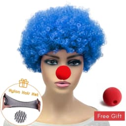 Colorful fluffy explosive head clown heat-resistant synthetic wig April Fool's Day Halloween role-playing