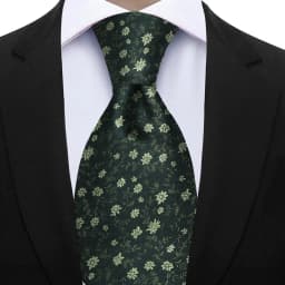 7cm Floral Silk Tie For Men Elegant Peacock Blue Teal Grey Best Selling Business Necktie Wedding Office Fashion Accessories Gift