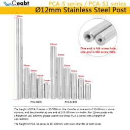 PCA-S/PCA-S1 Series Height 30-100mm Optional Stainless Steel Support Rod 12mm Lifting Adjustment Rod Optical Scientific Research
