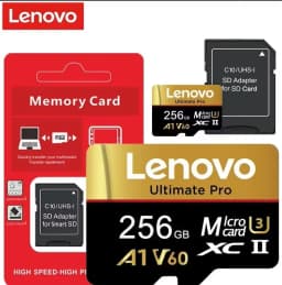 Lenovo Original 128GB Micro SD Card UHS-I A1 V60 Memory TF Card for Smartphone Camera Drone 4K Video Recording