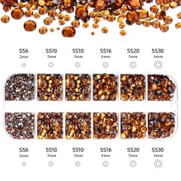 Nail Art Rhinestones Kit 2400pcs Nail Gems Ab Flatback Rhinestones Gems Stones with Storage Organizer for Design Bright Holiday