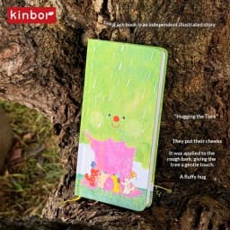 Kinbor Original Undated Weekly Planner, Illustrated Hardcover Journal with Two Pages Per Week, Portable To-Do List Notebook Slim