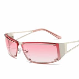 Y2k Retangle Sunglasses Women Men Brand Designer Gradient Goggle Sun Glasses Steampunk Glasses Shades Eyewear Mirror Eyeglasses