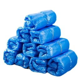 100PCS Disposable Waterproof Shoe Cover Plastic Non-Slip Foot Cover Indoor PE Padded Shoe Cover
