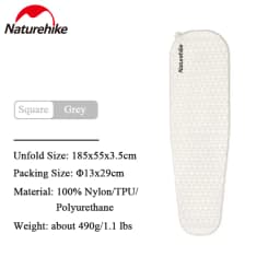 Naturehike Self-inflating Mat Ultra-light Portable Inflatable Mattress Tent Sleeping Pad Outdoor Camping Mat Travel Beach Mat