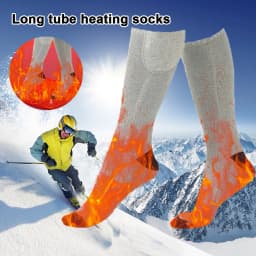 Electric Heated Socks (No Battery) 3 Level Temperature Winter Warm Thermal Socks Cold-Proof Washable for Cycling Camping Skating