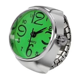 New Ring Watch Hot Selling Creative Arabic Numeral Scale Circular Dial Alloy Shell Finger Couple Men's And Women's Styles