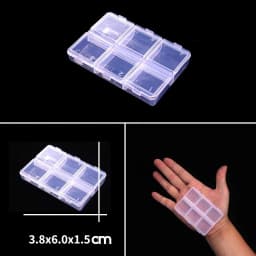 Rectangle Round Square Transparent Plastic Carrying Case For Bead Compartment Adjustable Container Jewelry Storage Box Wholesale