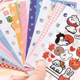 Mr. Paper Duplex Sticker Book 30Pcs, Korean Cute Style Creative Handbook Material for Calendar Card Album Scrapbooking Decor
