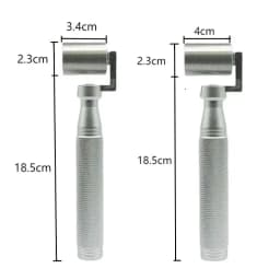 34/40mm Steel Flat Roller Wallpaper Edge Seam Roller DIY Metal Flat Pressure Roller Smoothing Tool Hand Construction Tools