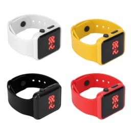 LED Digital Watch Sport Watch LED Screen Quadrate Shape Backlight Design Digital Kids Watch for Leisure Activities Digital Watch