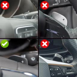 Shift Paddle For SEAT Leon ST 5F FR Cupra Ateca Ibiza 6P Arona Tarraco Carbon Fiber Car Steering Wheel Extension Shifter Sticker