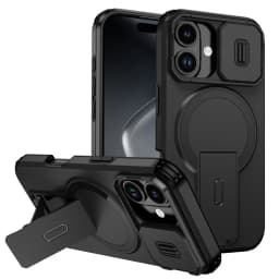 Shockproof Foldable Magnetic Stand Phone Case For iPhone 18 17 16 15 14 13 12 11 Pro Max Air 16E Full Body Lens Protection Cover