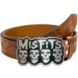 Western Men's Denim Belt Retro Belt Ghost Head Belt Buckle Hip-Hop Personality Retro Style Unisex Matching Jeans/Casual Pants Be