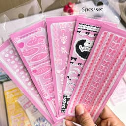 SKYSONIC New BOBO Full Set Junk Journal Stickers Decor Scrapbooking Lable Idol Kpop Stationery Postcards Kawaii Sticker Suppli