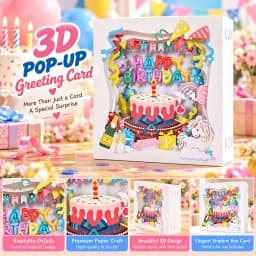 3D Pop UP Lovely Card for Beloved Mom Friend Gift Birthday Anniversary Wedding Invitation Mothers Day Greeting Thank You Cards