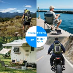 10W Portable Solar Charging Panel with USB Port, Fast Charging Power Bank, Suitable for Phones, Camping, Outdoor Travel, and Hik