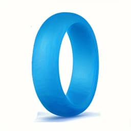 1pc Silicone Ring Hypoallergenic Crossfit Flexible Rubber Finger Rings 5.7MM For Women Party Wedding Rings