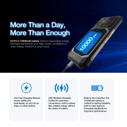 AGM G3 Rugged Phone 5G, Dimensity 7300, 10000mAh, IP68 Waterproof, Wireless Charging, Camping Light, 24(12+12)GB+512GB)
