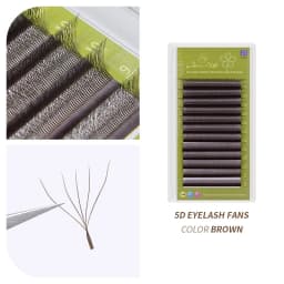 GLAMLASH 4D5D W Shape Lash Clover Bloom Handmade Premade Volume Fans W Eyelash Extensions Natural Soft Individual Lashes