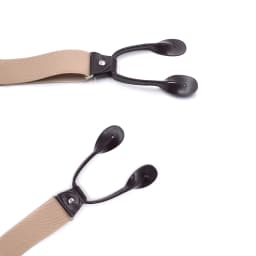 Fashion Man's Button Suspenders PU Leather Braces Adjustable Elastic Bretelles Y-Back Ligas Tirantes New Size 3.5*120cm