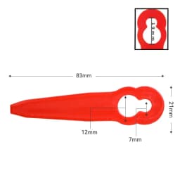 10/20Pcs Plastic Replacement Blades Spare Knives For STIHL FSA 45 FSA 57 Grass Trimmer Lawn Mower Accessories Garden Tool Parts