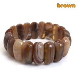 Agate Du Botswana Bracelet Reiki Healing Pink Quartz Aventurine Multicolore Rose Crystal Rectangle Bar Charms Bracelets 10*25mm