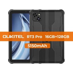 OUKITEL RT3 PRO 8-inch HD Rugged Tablet 13.9mm Ultra-Slim Profile IP68 &IP69K & MIL-STD-810H, 16(4+12)GB +128GB, 5150mAh Battery