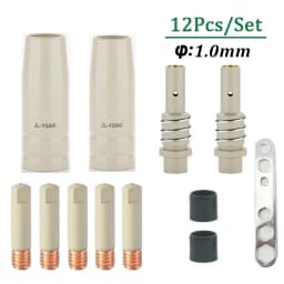 MB-15AK 15ak Coating Protection Anti-stick Gas Nozzle Holder Contact Tips 0.8/1.0/1.2mm Mig MAG Welding Torch Accessoriess