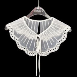 Cute Lace Fake Collar Women's Blouse Cloud Shoulder Scarf Shawl Embroidered Chiffon Detachable Collar Top Clothing Accessories