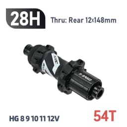 ARC-54T Ratchet Boost Hub, 28 Holes Disc Brake, Aluminum Alloy MTB Cube, 15x110, 12x148, Cycling Bike Hub 8, 9, 10, 11, 12V