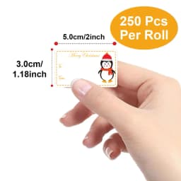 250 Pcs Christmas Tags Self Adhesive Gift Tags for Xmas Presents Christmas Name Labels Stickers for Wrapping Paper Birthday