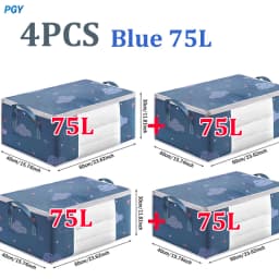 Big Capacity Storage Bag 4/2/1PCS Quilt Clothes Moisture Dust Proof Organizer Duvet Blanket Sorting Bags Luggage Bag