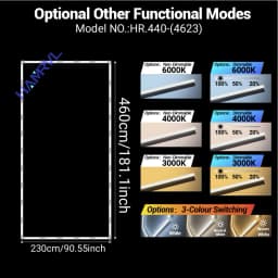LED Rectangle Lighting 4S Car Showroom Barber Workshop Office Desk Ceiling Lamp Color Change Dimmable Garage Hexagon Lights Gym
