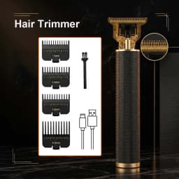 Professional 3-in-1 Electric Hair Clipper Set with LED Display, USB Rechargeable Cordless Trimmer for Men, Beard & Head Shaver Kit with Multiple Guide Combs