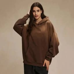 IEFB American Style Male Sweatshirt Pullover Hooded Gradient Color Men Clothing Hole Worn-ount Design Winter Spring New 9W126