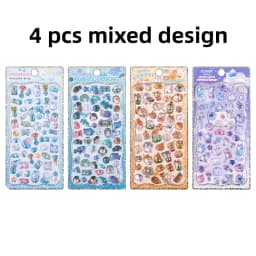1 pc/4 pcs Cartoon 3D Drop Relief Stickers Mini Rabbit Sea Animals Cats Scrapbooking Diy Journal Cute School Stationery Stickers