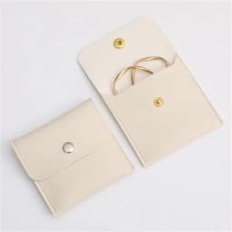 New Mini Jewelery Packaging Bags with Internal Card Necklace Ring Earrings Gift Storage Snap Button Envelope Organizer Pouch