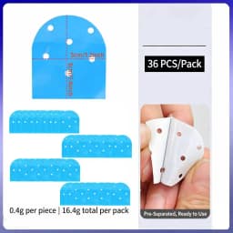 36PCS 72PCS Perforated Wig Tape Strips Waterproof Double-Sided Wig Tape for Lace Wig Blue Adhesive Tape for Wigs &Hair Extension